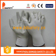 White Nylon with Grey Nitrile Glove-Dnn332